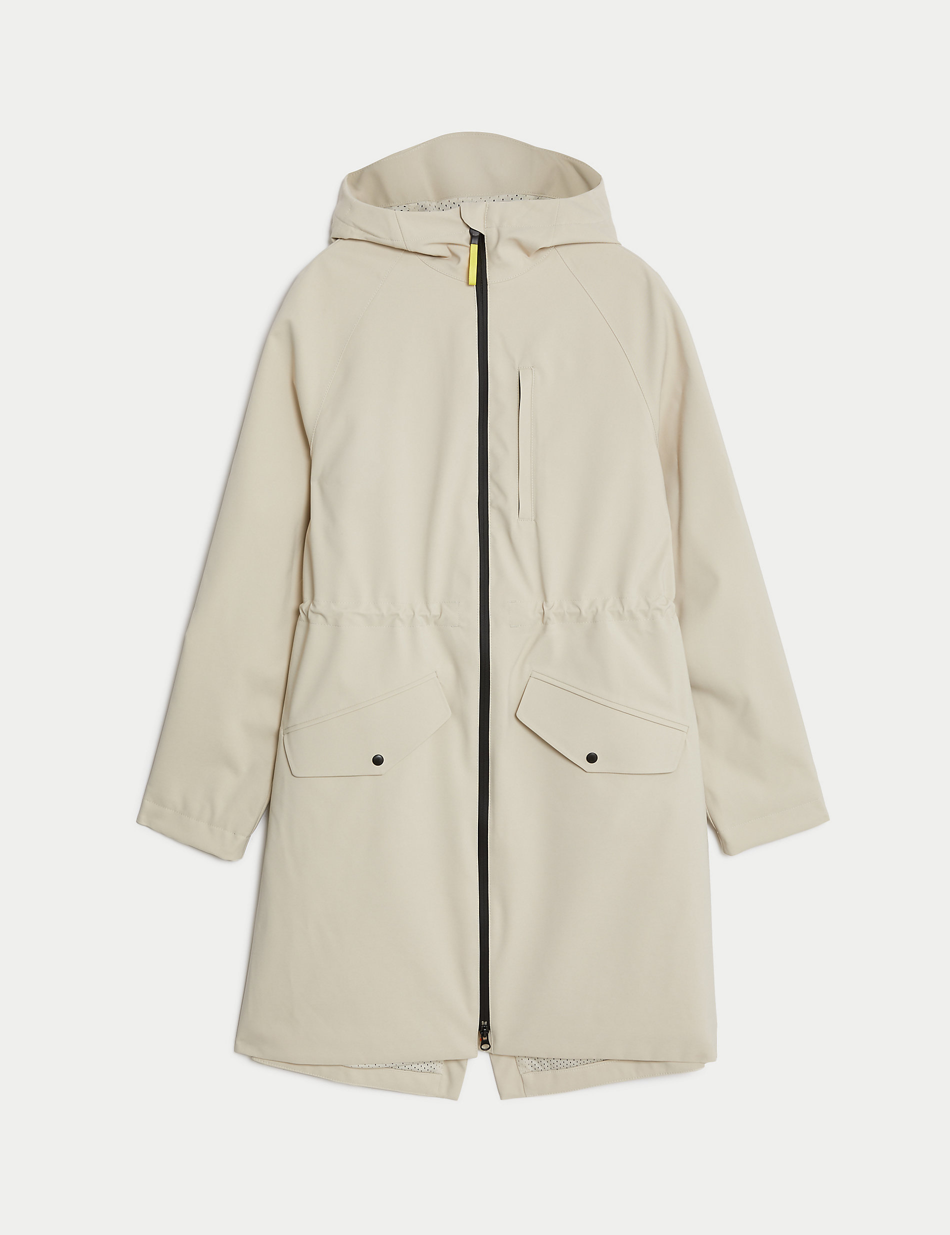 Waterproof Hooded Longline Parka Coat