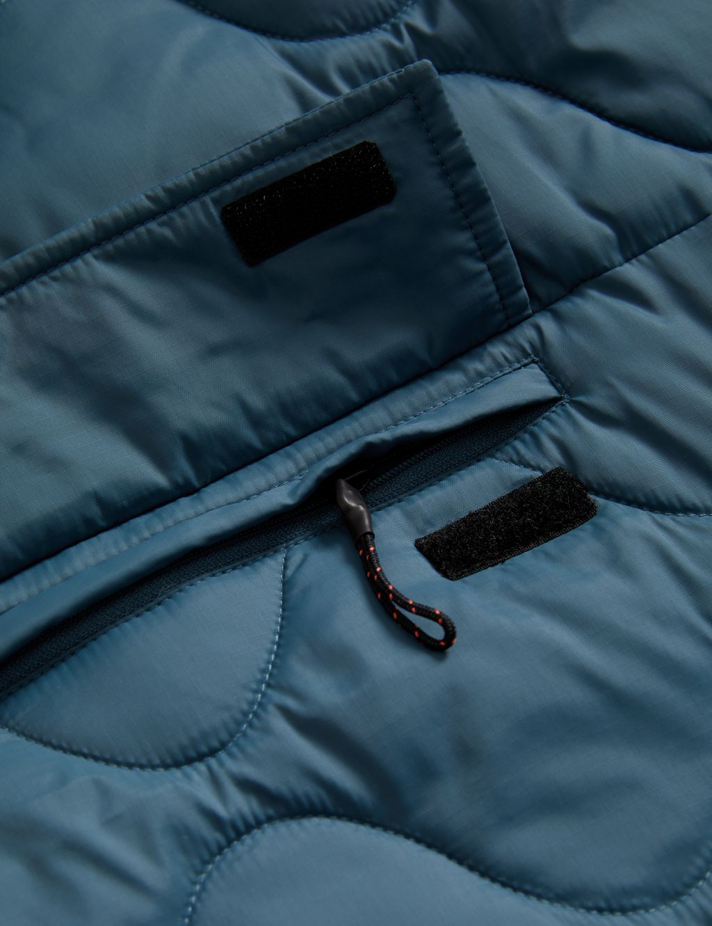 Quilted Half Zip Hooded Puffer Jacket image 7