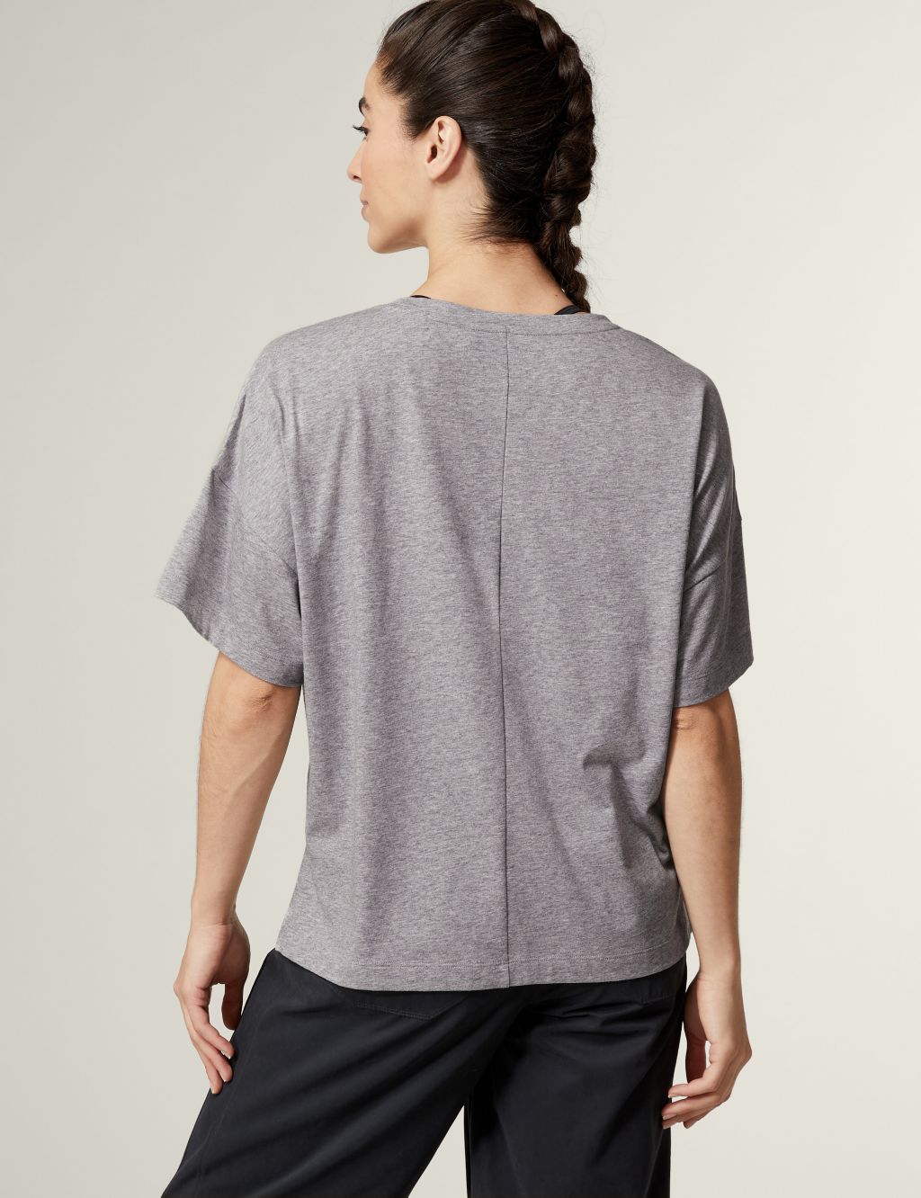Pure Cotton Scoop Neck Oversized T-Shirt image 4