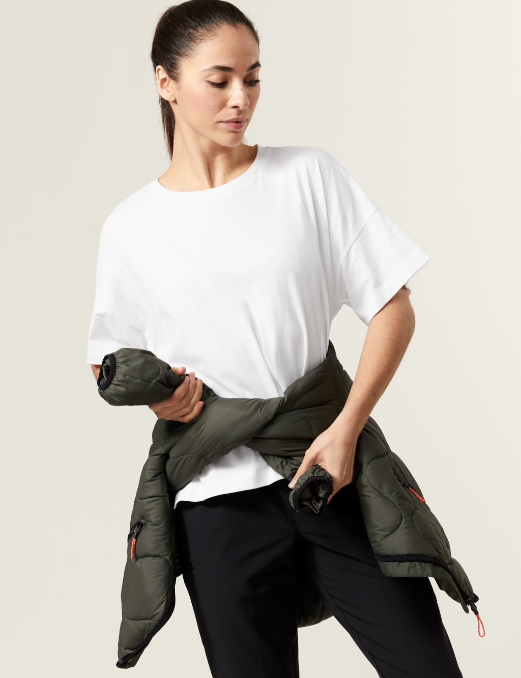 Pure Cotton Scoop Neck Oversized T-Shirt image 1