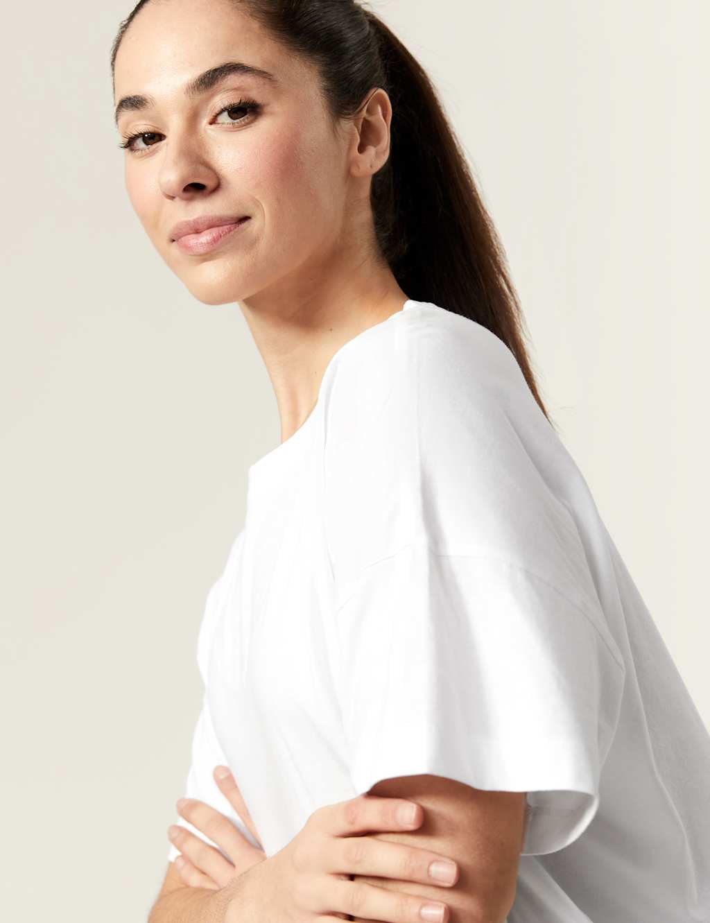 Pure Cotton Scoop Neck Oversized T-Shirt image 5