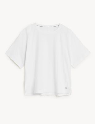 Pure Cotton Scoop Neck Oversized T-Shirt