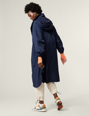 

Womens Goodmove Leichter, zusammenfaltbarer, lang geschnittener Parka mit Kapuze und Stormwear™ - Navy, Navy
