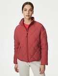 Packaway Quilted Funnel Neck Jacket