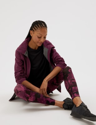 

Womens GOODMOVE Waterproof Zip Up Hooded Jacket - Dark Mulberry, Dark Mulberry