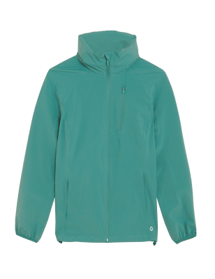 

Womens GOODMOVE Waterproof Zip Up Hooded Jacket - Faded Green, Faded Green