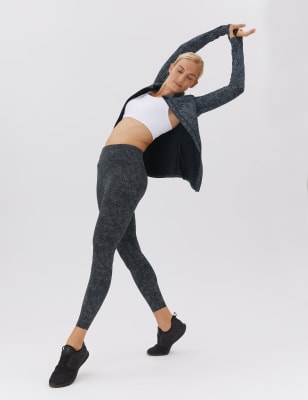 Printed Reflective Long Sleeve Running Top