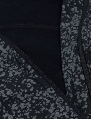 Printed Reflective Long Sleeve Running Top