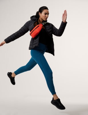 

Womens GOODMOVE Steppjacke mit Stretch und Daunen- und Federfüllung - Black, Black