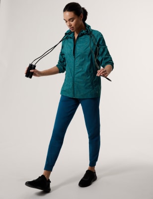 

GOODMOVE Chaqueta de running ligera reflectanteWomens - Dark Kingfisher, Dark Kingfisher