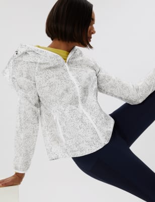 

Womens GOODMOVE Lightweight Reflective Running Jacket - White Mix, White Mix
