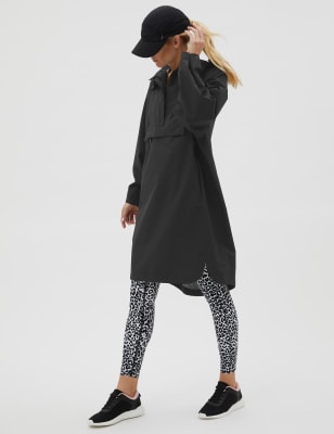

Womens GOODMOVE Waterproof Hooded Poncho - Black, Black