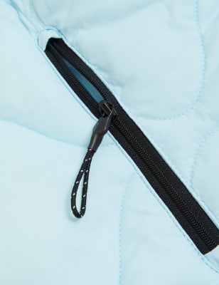 

Womens GOODMOVE Steppweste mit Stehkragen und Reißverschluss - Powder Blue, Powder Blue
