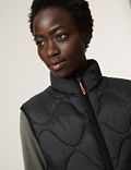 Quilted Zip Up Funnel Neck Puffer Gilet