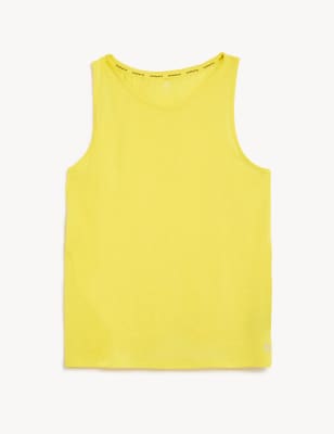 

Womens Goodmove Scoop Neck Vest Top with Merino Wool - Acid Yellow, Acid Yellow