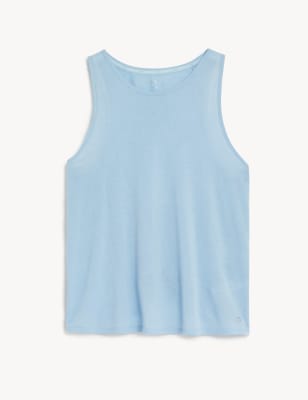 Scoop Neck Vest Top with Merino Wool