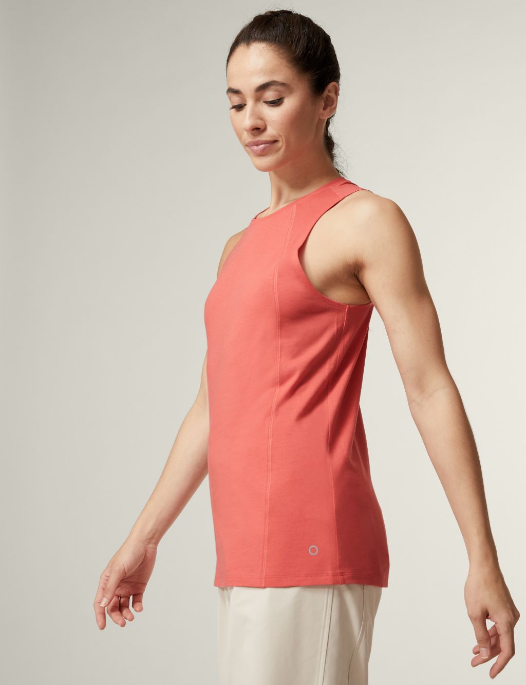 Pure Cotton Scoop Neck Relaxed Vest Top image 3