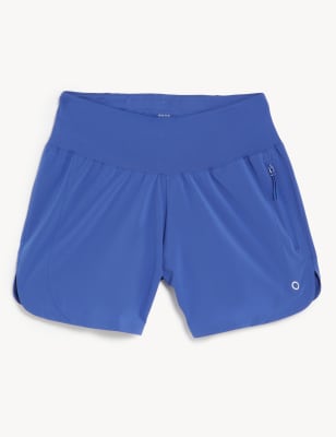 Woven High Waisted Running Shorts