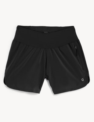 Woven High Waisted Running Shorts