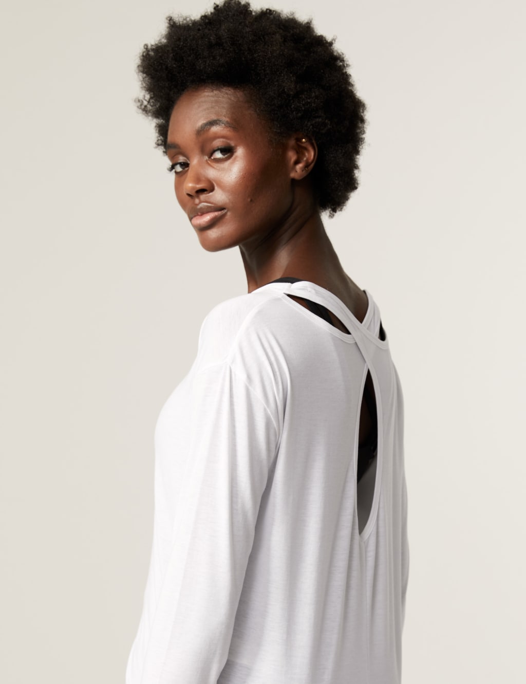 Scoop Neck Cross Back Yoga Top image 4