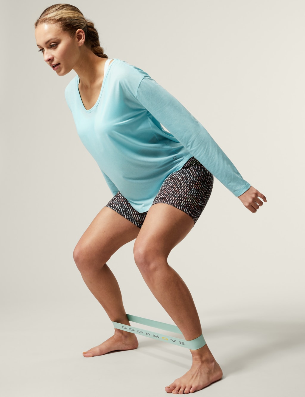 Scoop Neck Cross Back Yoga Top image 3