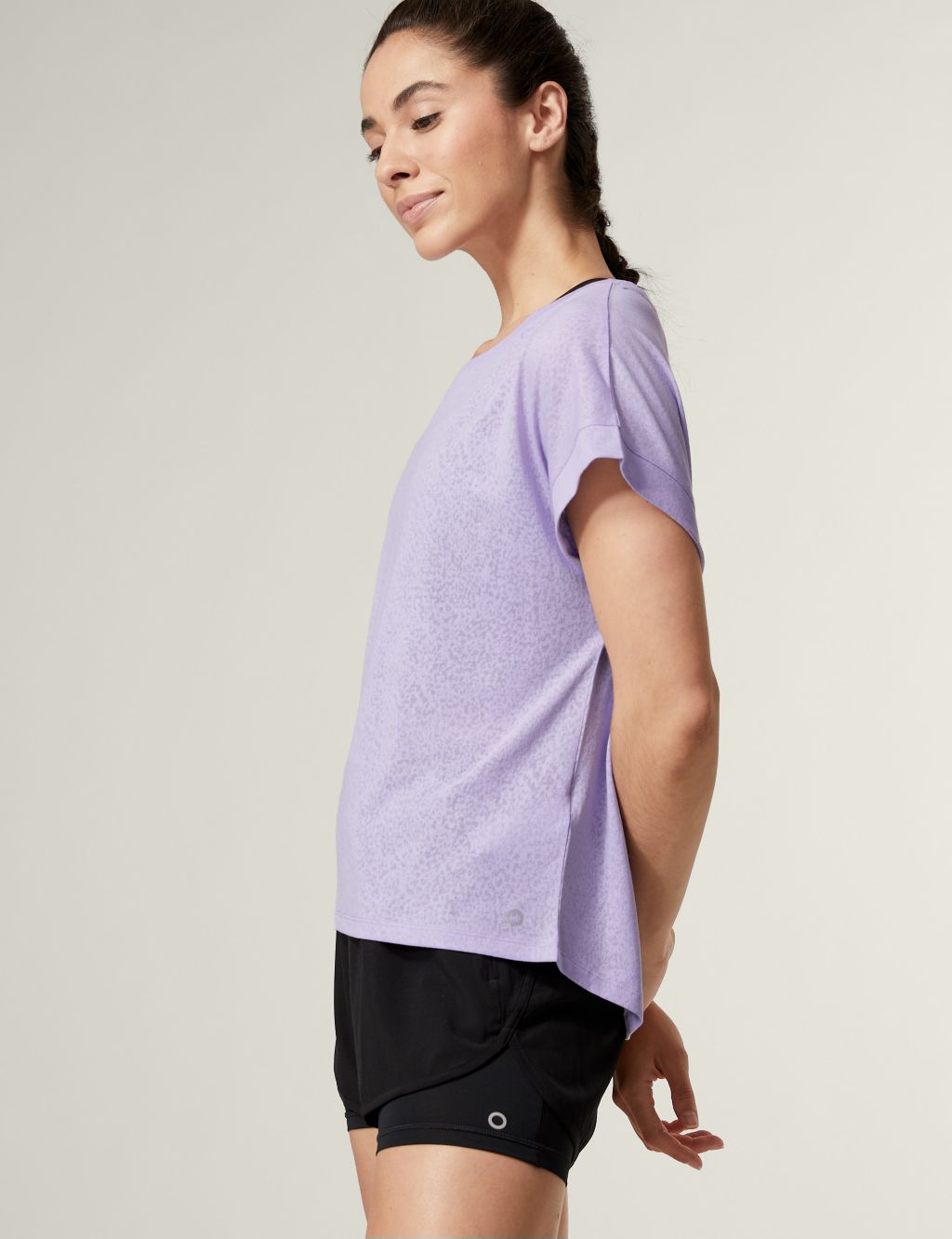 Lightweight Scoop Neck Relaxed T-Shirt image 2