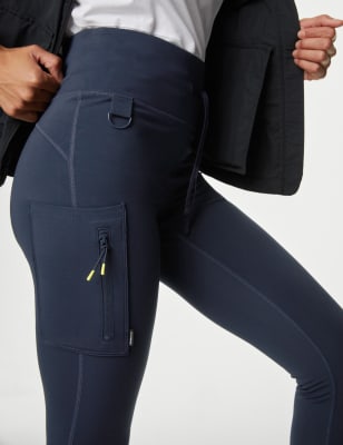 Goodmove Womens Go Discover Stormwear Walking Leggings - 18 - Midnight Navy, Midnight Navy,Dark Oli