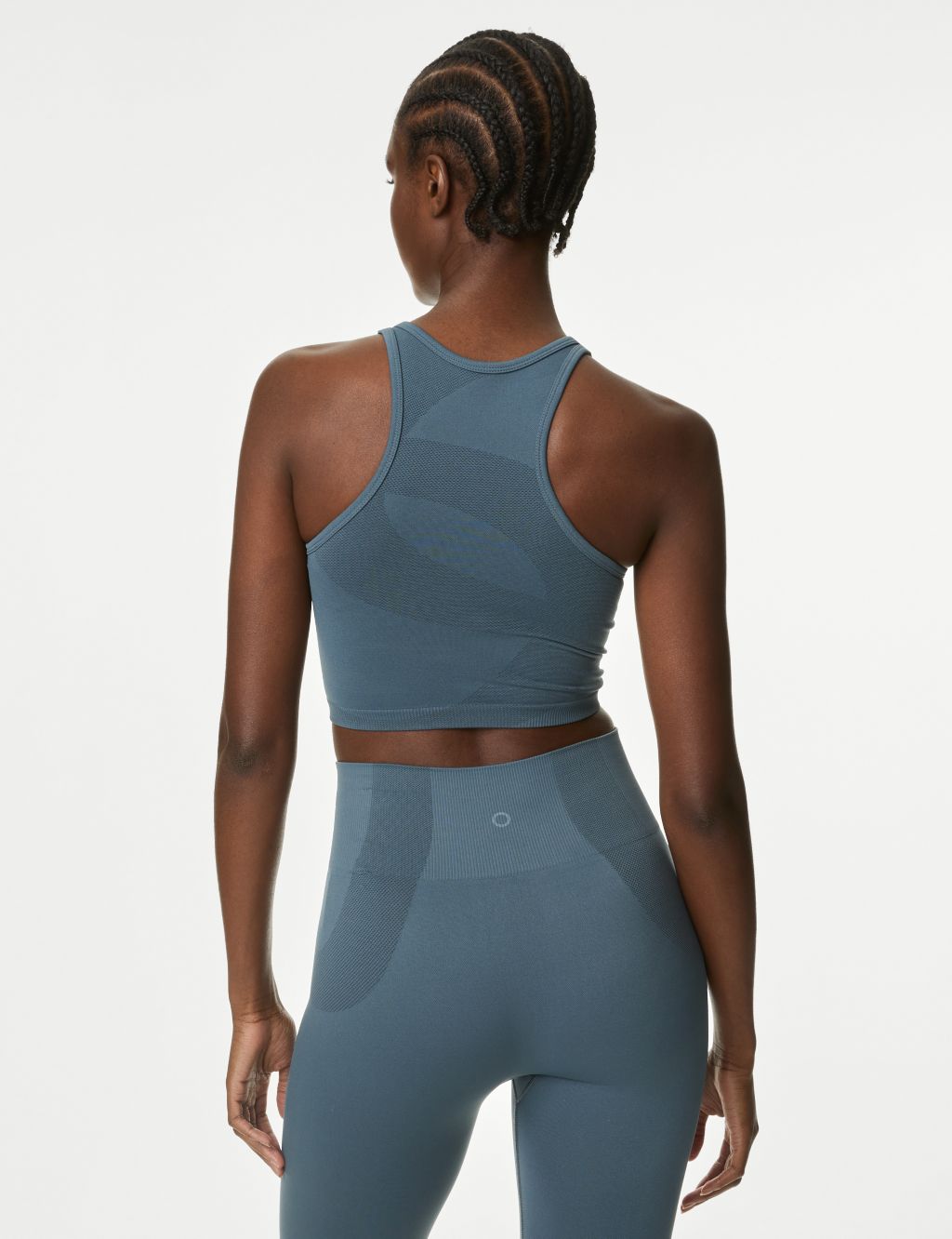 Scoop Neck Seamless Fitted Crop Top image 5