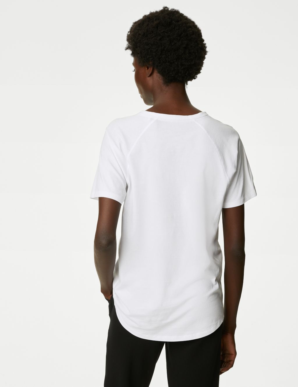 Pure Cotton Scoop Neck Relaxed T-Shirt image 5