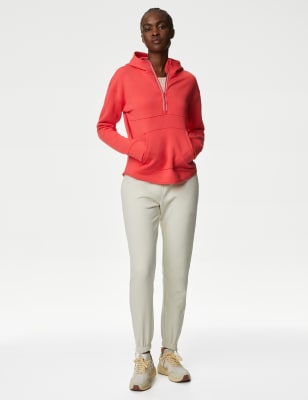 

Womens Goodmove Ultraheat™ Half Zip Relaxed Hoodie - Strawberry, Strawberry