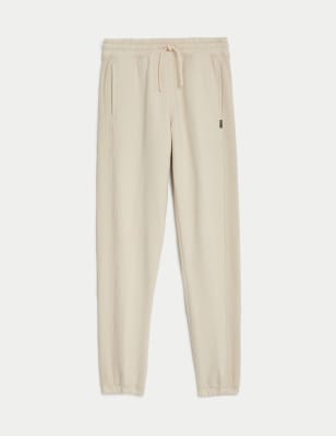 Cotton Rich RelaxedHigh Waisted Joggers | Goodmove | M&S