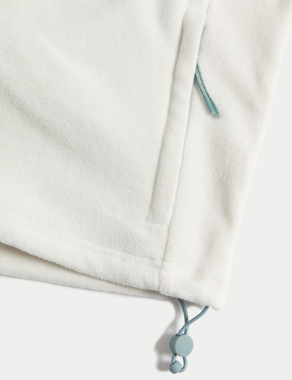 Half Zip Funnel Neck Cropped Fleece Jacket image 6