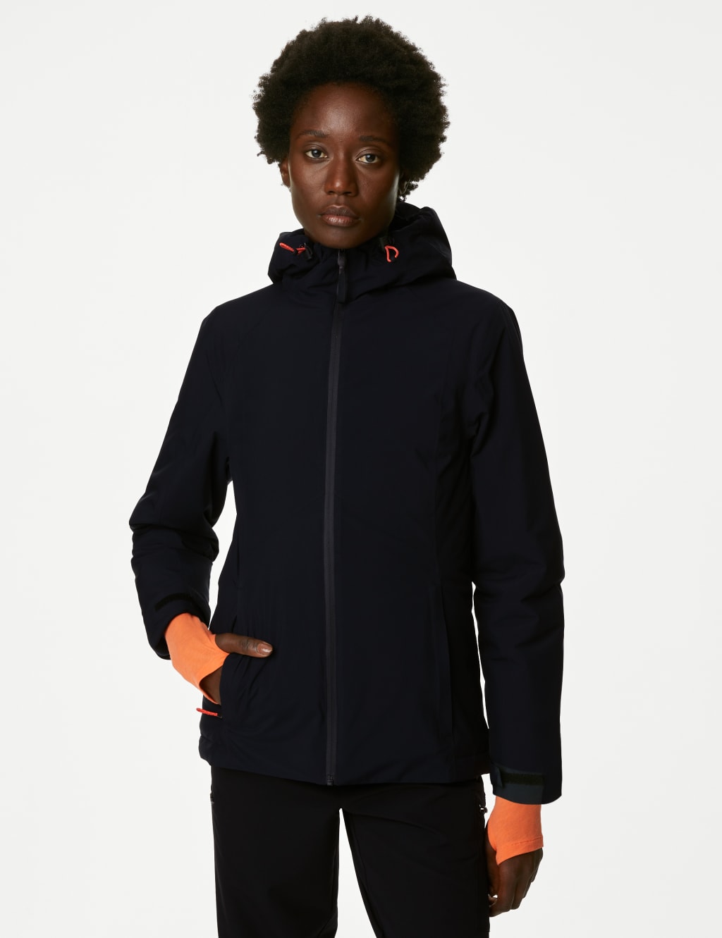 M and s womens navy jackets sale
