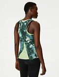 Printed Double Layer Relaxed Yoga Vest Top