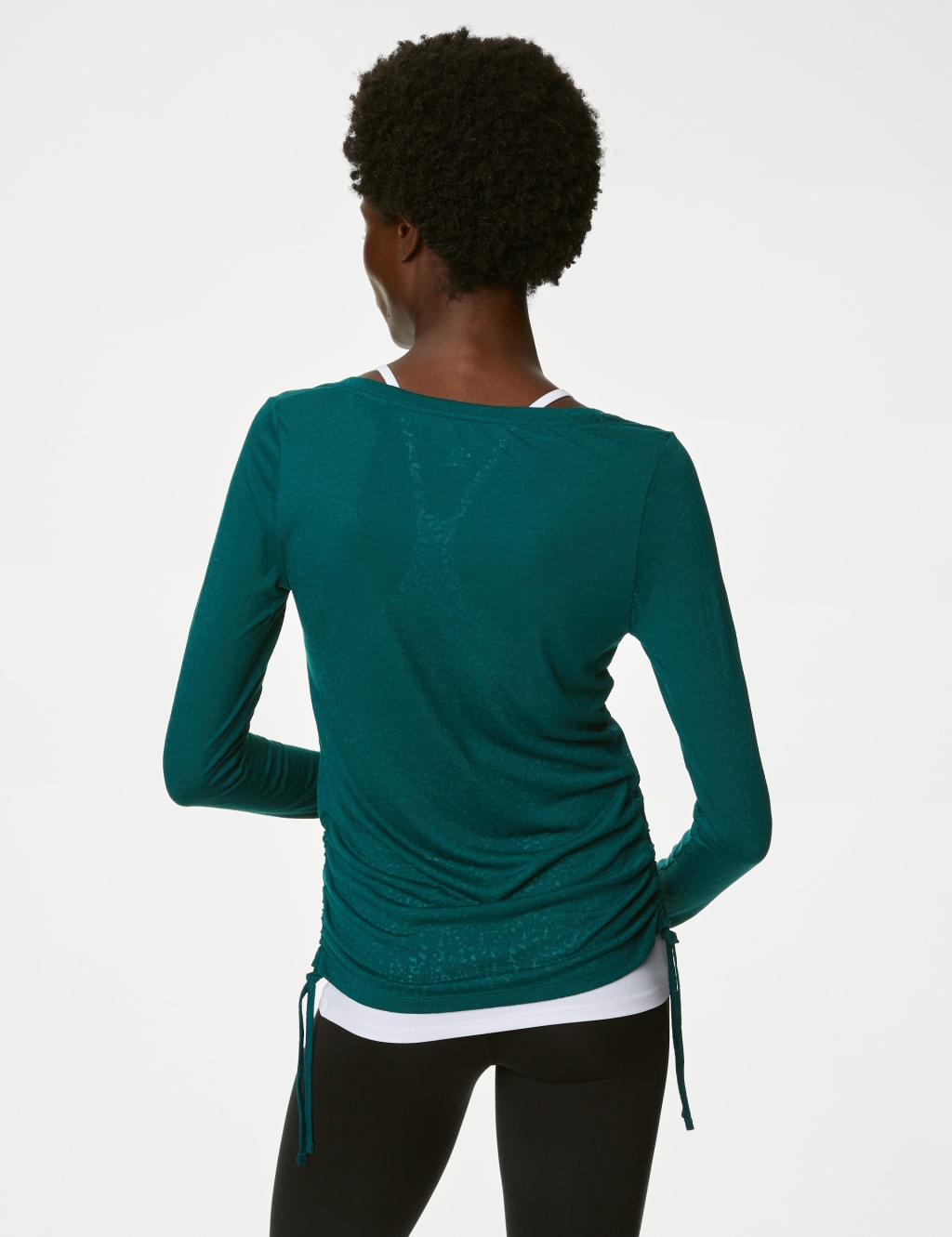 Scoop Neck Strappy Double Layer Top image 6