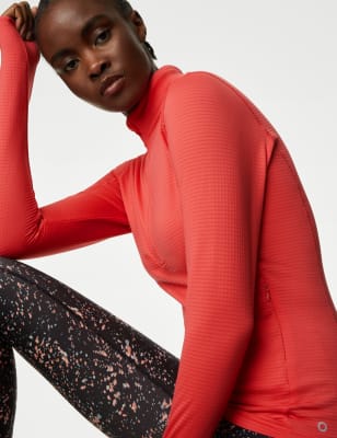 Thermal Funnel Neck Running Top, GOODMOVE, M&S