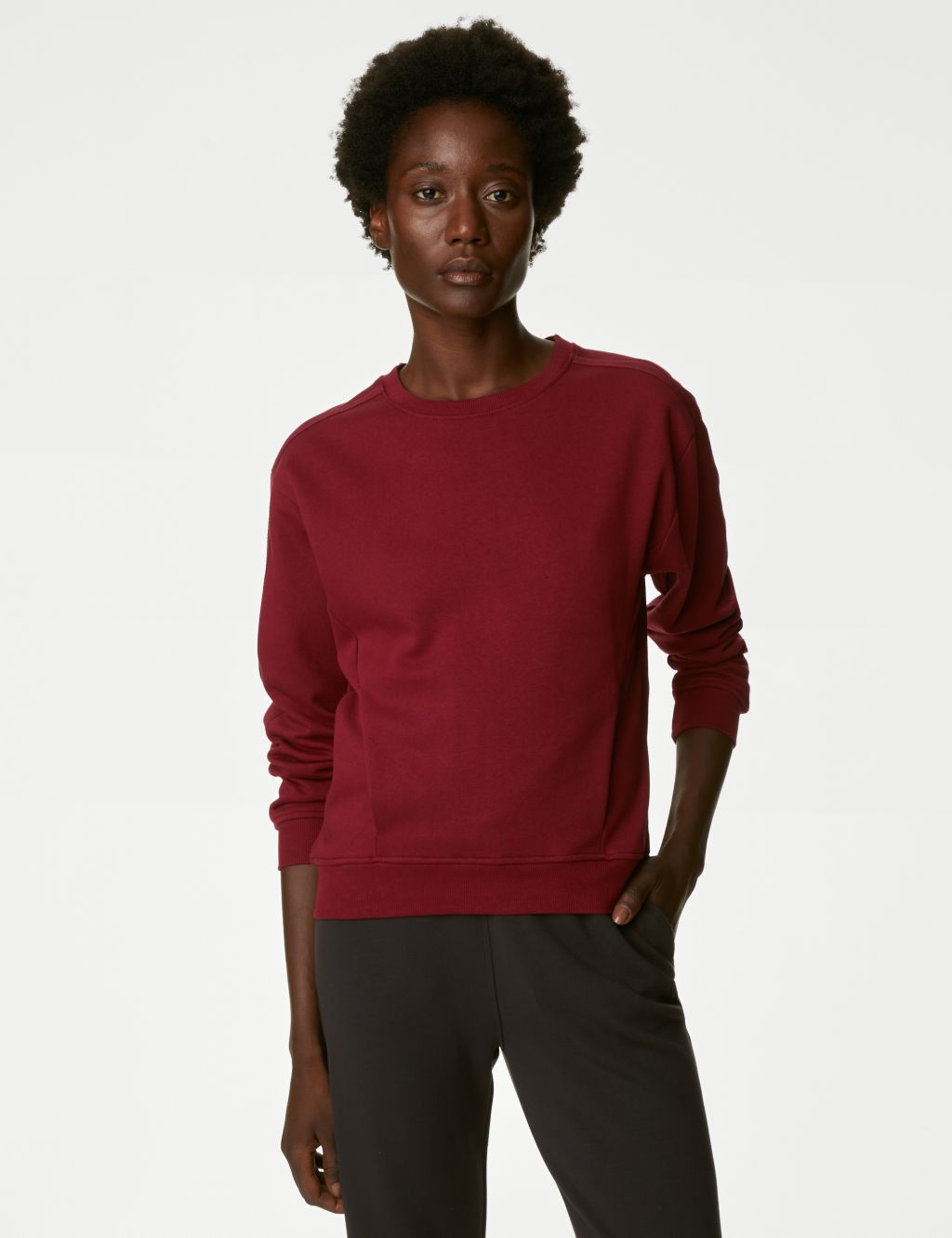 Cotton Rich Crew Neck Relaxed Sweatshirt image 4