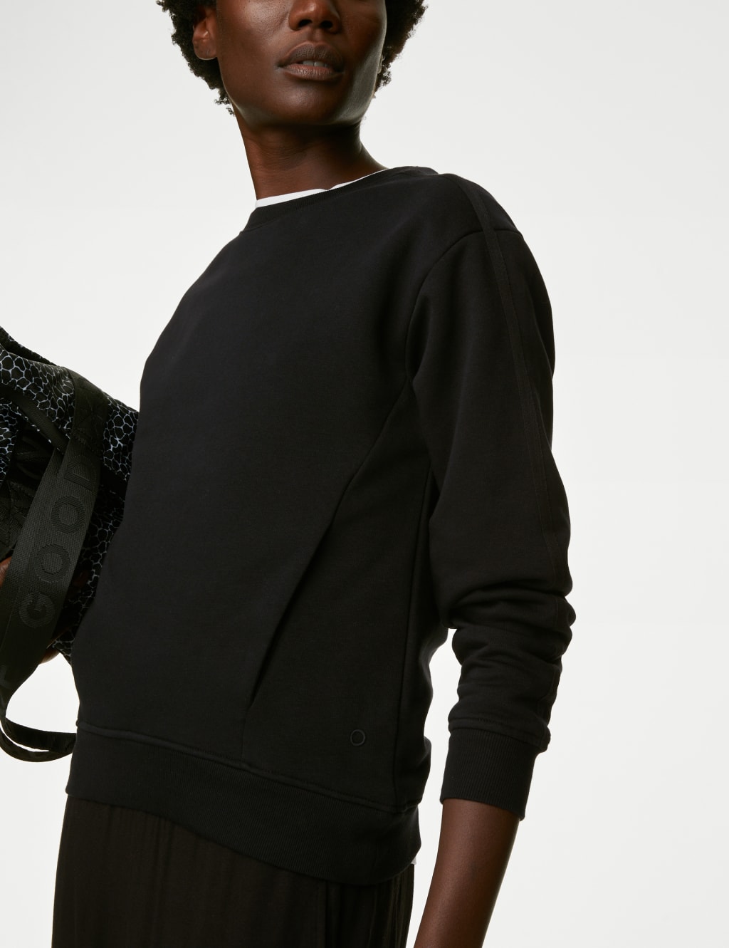 Cotton Rich Crew Neck Relaxed Sweatshirt image 3