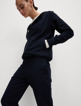 Navy zip up hoodie womens cheap