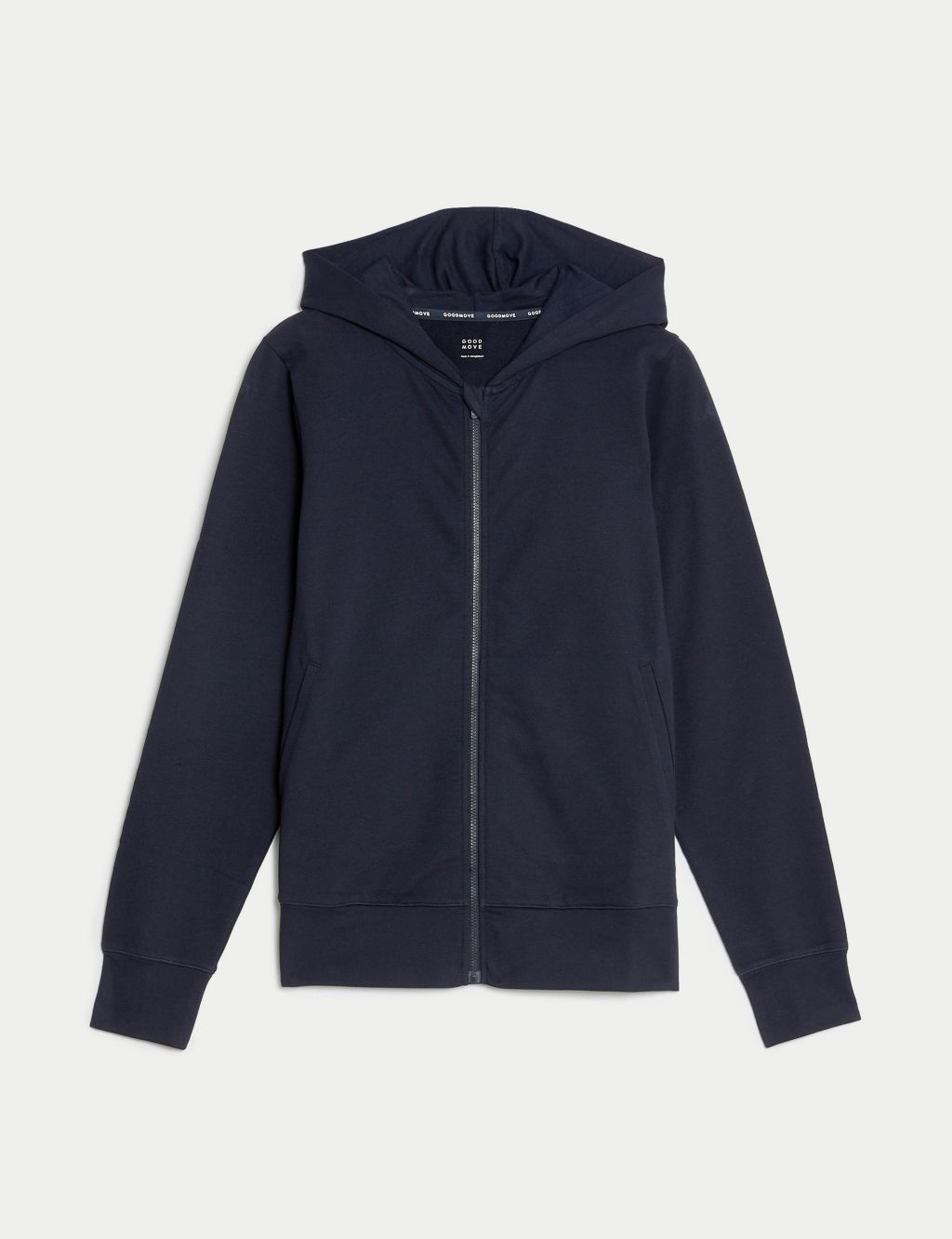 Cotton Rich Relaxed Zip Up Hoodie image 2