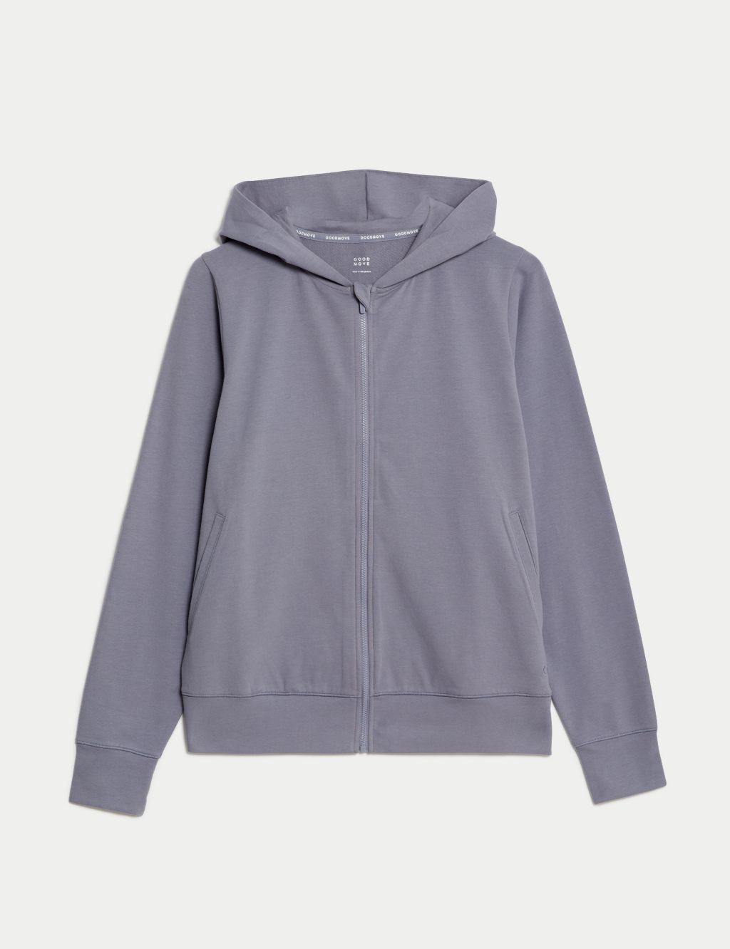 Cotton Rich Relaxed Zip Up Hoodie