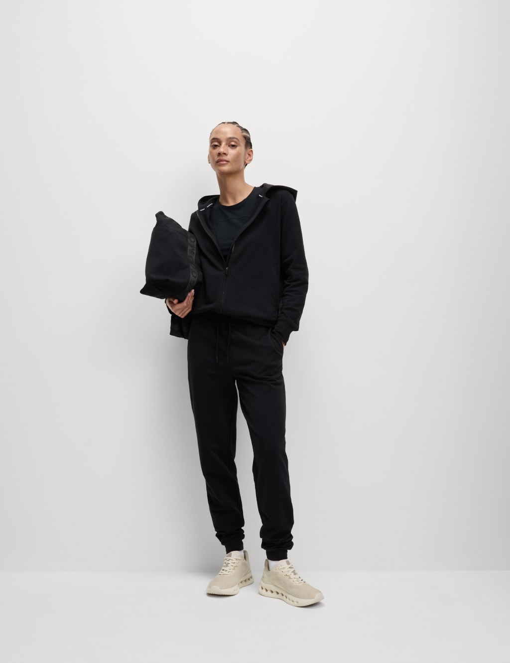 Black hoodie womens zip cheap