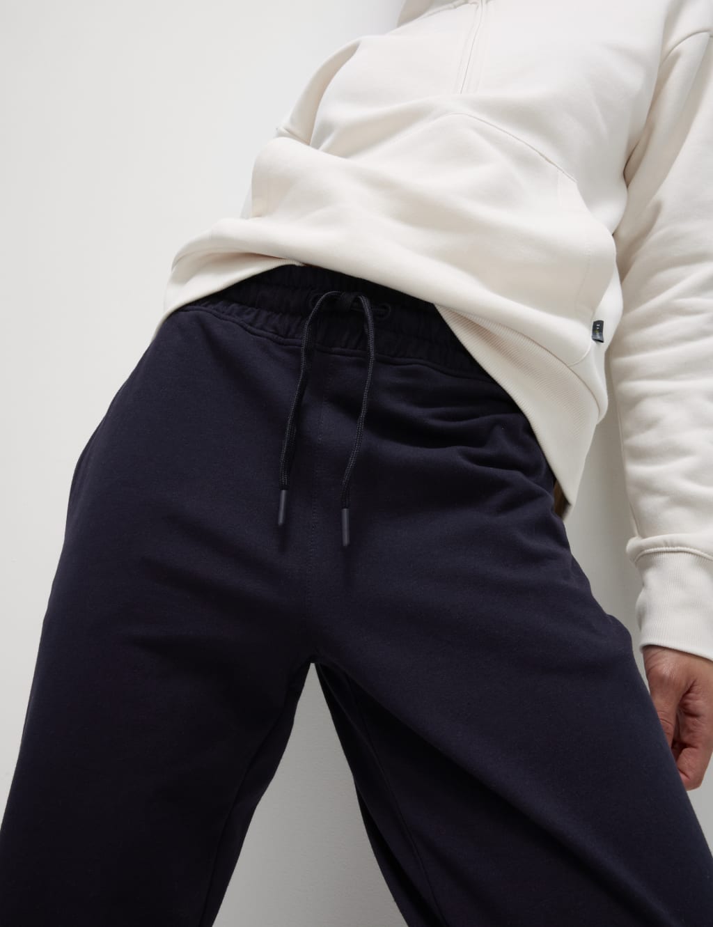 New Look Petite cuffed jogger in light gray