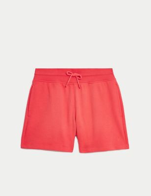 

Womens Goodmove Cotton Rich High Waisted Shorts - Flame, Flame