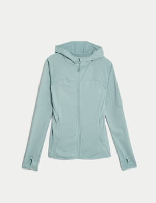 

Womens Goodmove Gebürsteter Hoodie mit Reißverschluss - Light Mint, Light Mint