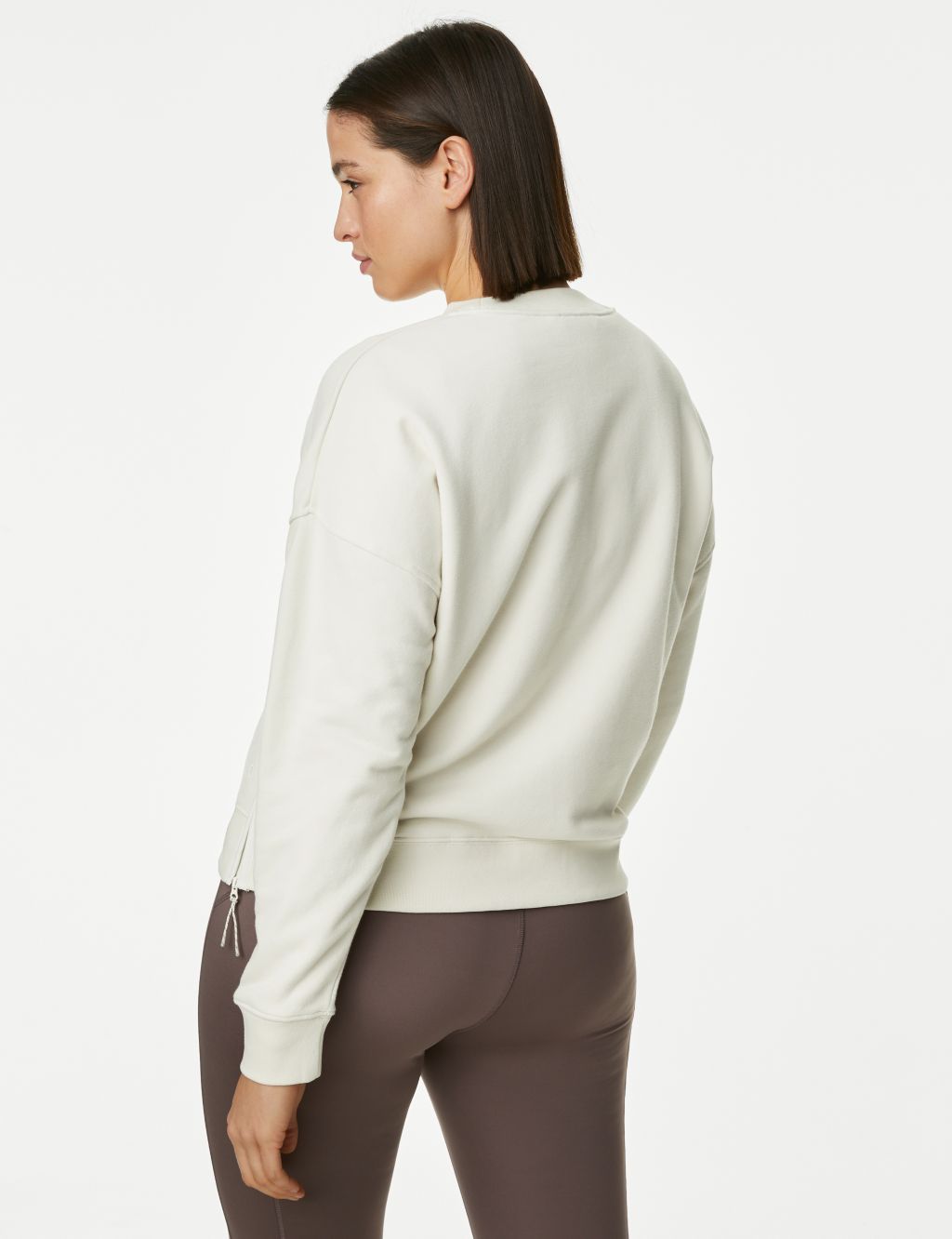 Cotton Rich Mesh Panel Sweatshirt image 4