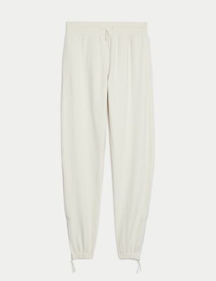 Cotton Rich Mesh Panel Relaxed Joggers