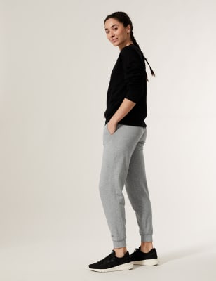 

Womens GOODMOVE Cotton Rich Cuffed Joggers - Grey Marl, Grey Marl