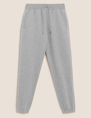 

Womens GOODMOVE Cotton Rich Cuffed Joggers - Grey Marl, Grey Marl