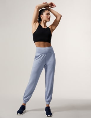 

Womens GOODMOVE Modal Rich Cuffed Relaxed Yoga Joggers - Cornflower, Cornflower